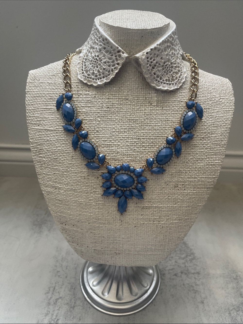 J.Crew Blue Statement Necklace
